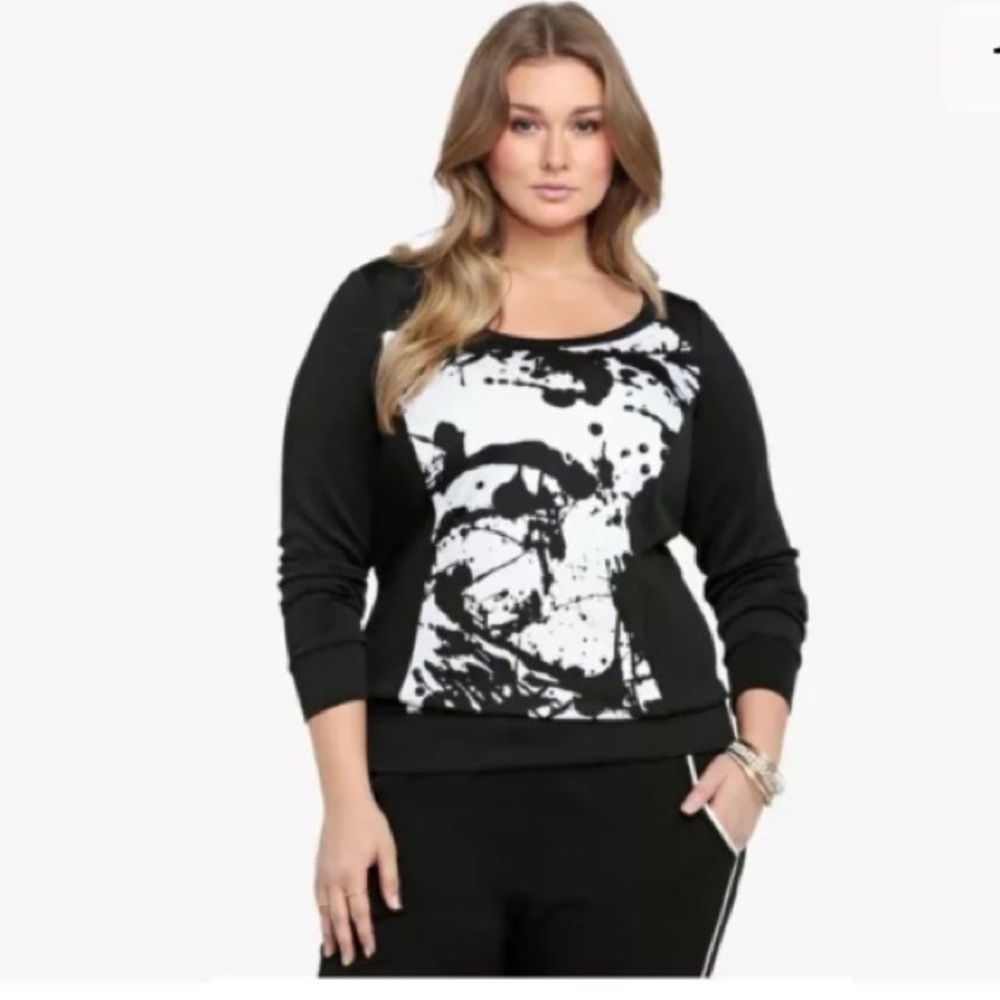 Torrid Splattered Paint Scuba Top